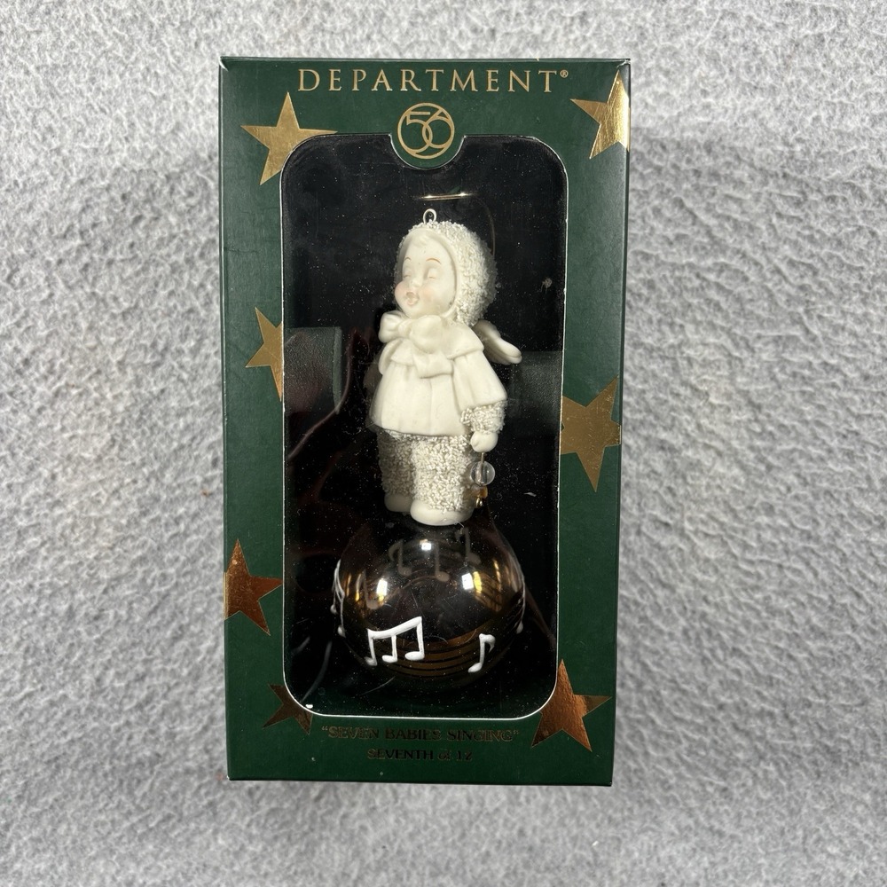 Snowbabies Department Dept 56 Seven Babies Singing Christmas Ornament